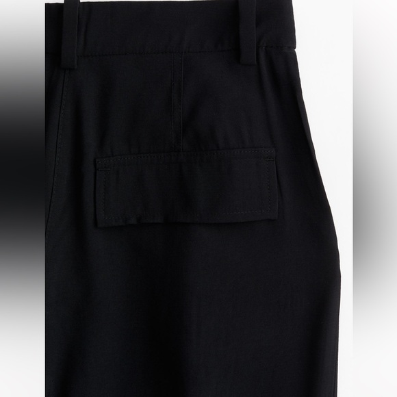 Black wide leg cargo pants - Picture 7 of 9
